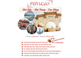 ĐÀI LOAN 5 NGÀY 4 ĐÊM BAY SÁNG